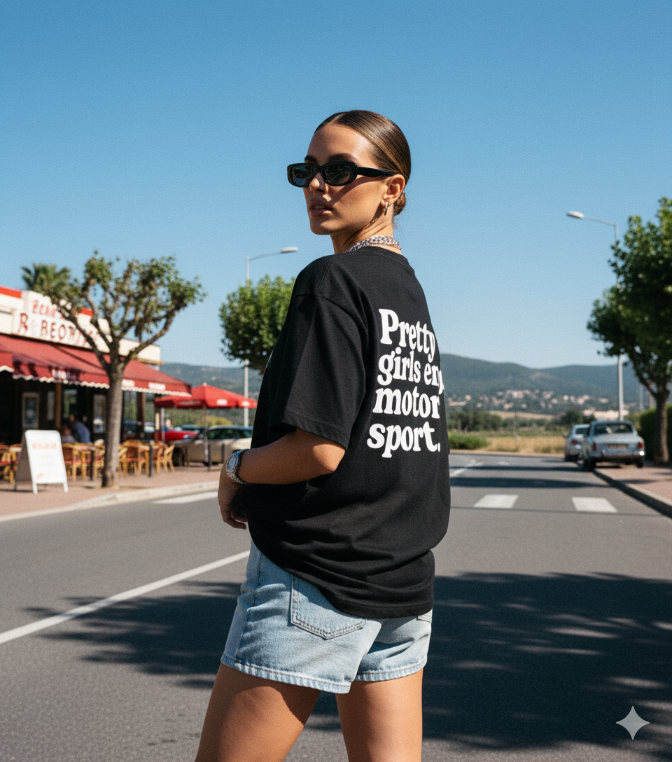 Pretty Girls Enjoy Motorsport T Shirt